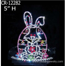 Wholesale Custom Rhinestone Rabbit Crowns